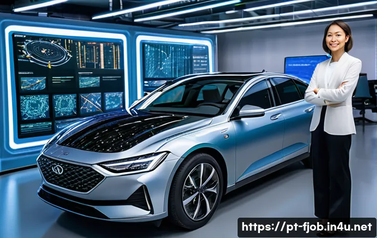 자율주행차 엔지니어 - **Prompt:** "A brilliant female autonomous vehicle engineer, in her mid-30s, with short, neatly styl...